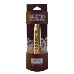 Opinel Knife, N°10, Stainless, With Corkscrew -Buitensport Winkel 104177 02 d 170888