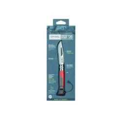 Opinel Mes No 08 Outdoor - Roestfvrij - Red/brown -Buitensport Winkel 134299 02 d 229646