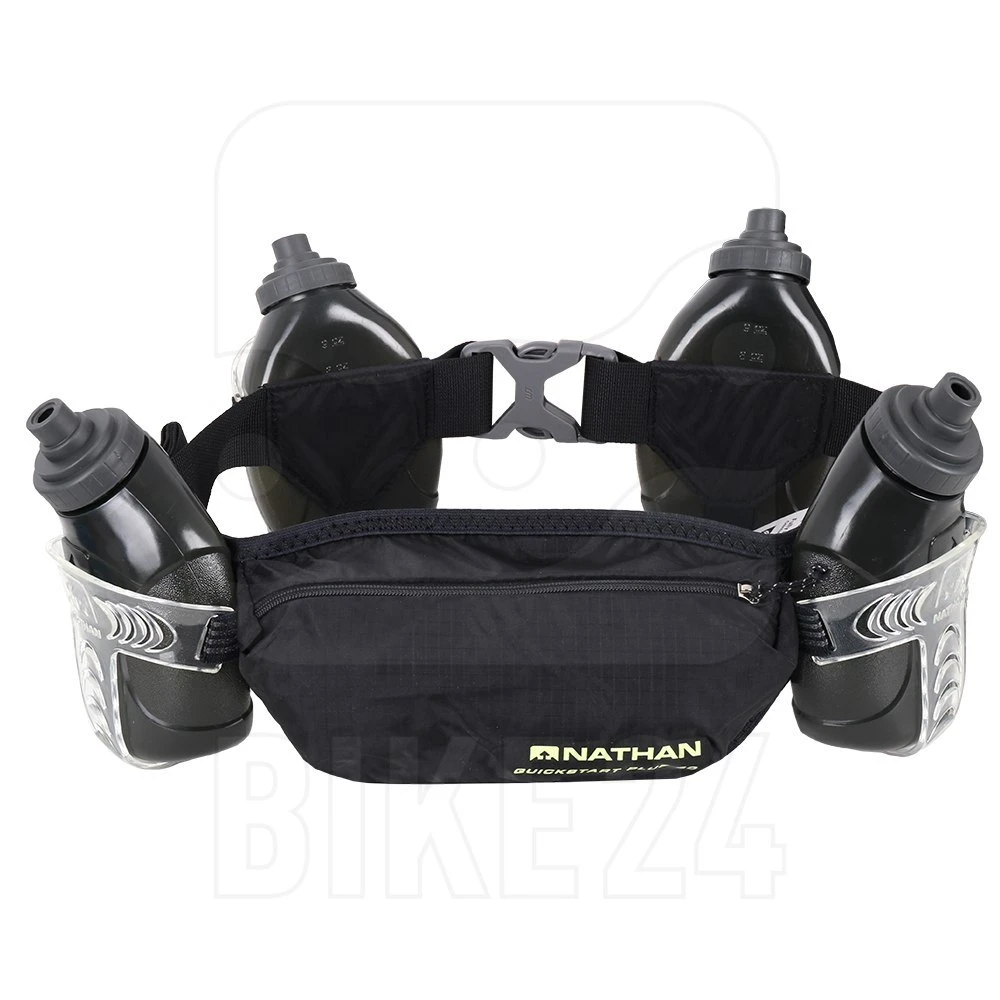 Nathan Sports QuickStart Plus 40 Hydration Belt - Black 1 Nathan Sports QuickStart Plus 40 Hydration Belt - Black