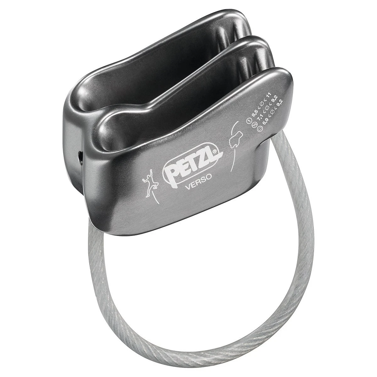 Petzl Verso Belay Device - Grey 1 Petzl Verso Belay Device - Grey