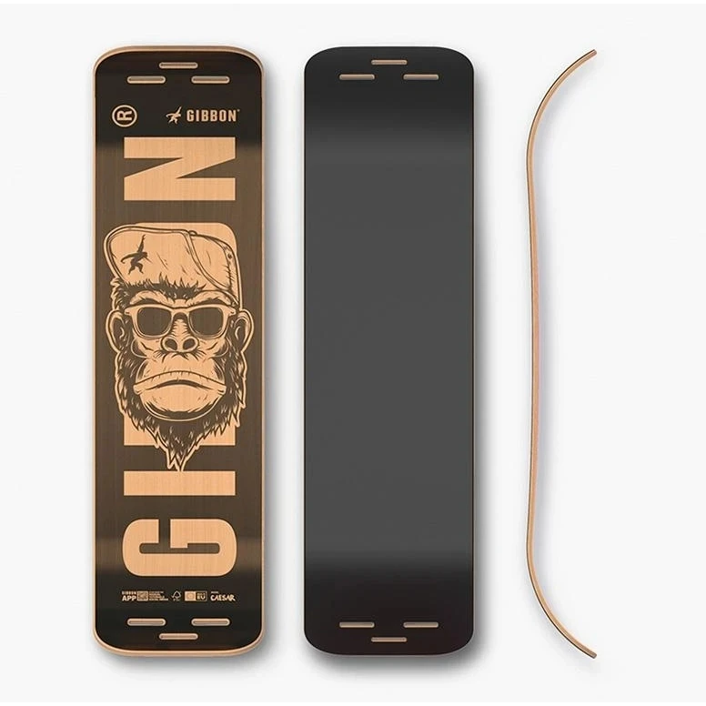 GIBBON Giboard Deck Slacklineboard - Caesar - Black 3 GIBBON Giboard Deck Slacklineboard - Caesar - Black - Afbeelding 3