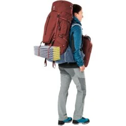 Deuter Aircontact X 60+15 SL Women's Trekking Backpack - Redwood-ink -Buitensport Winkel deuter aircontact x 60 15 sl women trekking backpack redwood ink 13 1236921