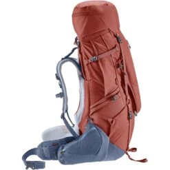 Deuter Aircontact X 60+15 SL Women's Trekking Backpack - Redwood-ink -Buitensport Winkel deuter aircontact x 60 15 sl women trekking backpack redwood ink 4 1236912