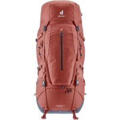 Deuter Aircontact X 60+15 SL Women's Trekking Backpack - Redwood-ink -Buitensport Winkel deuter aircontact x 60 15 sl women trekking backpack redwood ink 7 1236915