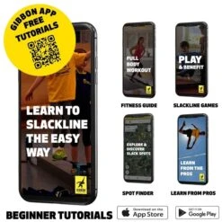 GIBBON Banana Lama Treewear Set Slackline - Blauw/geel 17 GIBBON Banana Lama Treewear Set Slackline - Blauw/geel -Buitensport Winkel gibbon bananalama treewear set blue yellow 20225 03 1512069