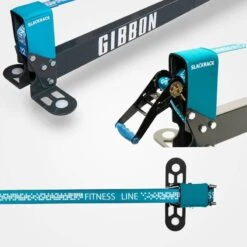 GIBBON Slackrack Fitness Edition 3m - Blauw/grijs -Buitensport Winkel gibbon slackrack fitness blue grey 15116 09 1512339