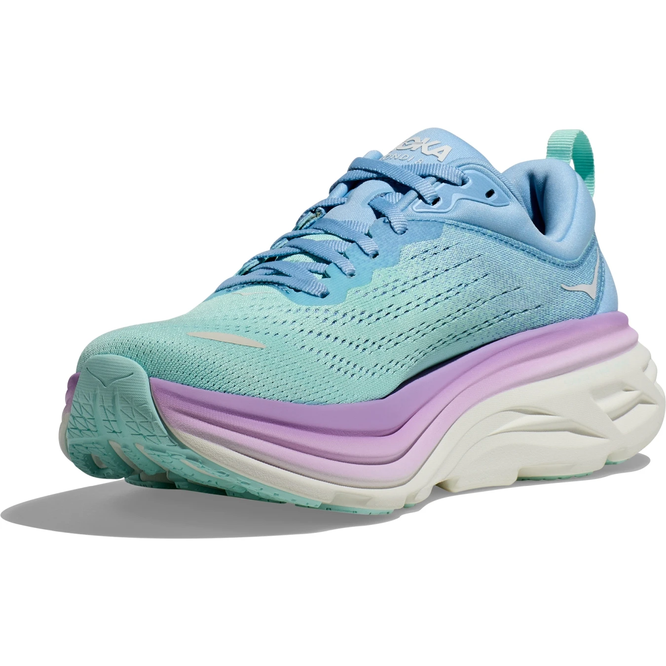 Hoka Bondi 8 Hardloopschoenen Dames - Airy Blue / Sunlit Ocean 2 Hoka Bondi 8 Hardloopschoenen Dames - Airy Blue / Sunlit Ocean - Afbeelding 2