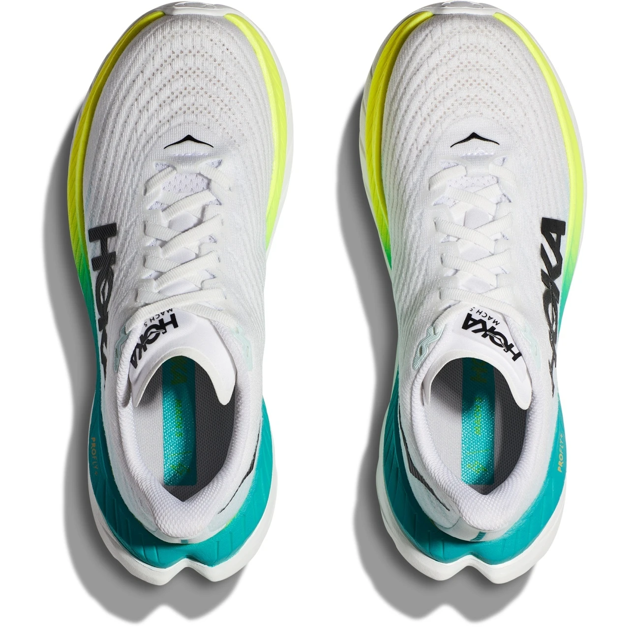 Hoka Mach 5 Hardloopschoenen - Wit / Blue Glass 6 Hoka Mach 5 Hardloopschoenen - Wit / Blue Glass - Afbeelding 6