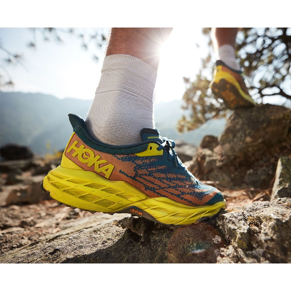 Hoka Speedgoat 5 Hardloopschoenen Heren - Avocado / Passion Fruit 7 Hoka Speedgoat 5 Hardloopschoenen Heren - Avocado / Passion Fruit - Afbeelding 7