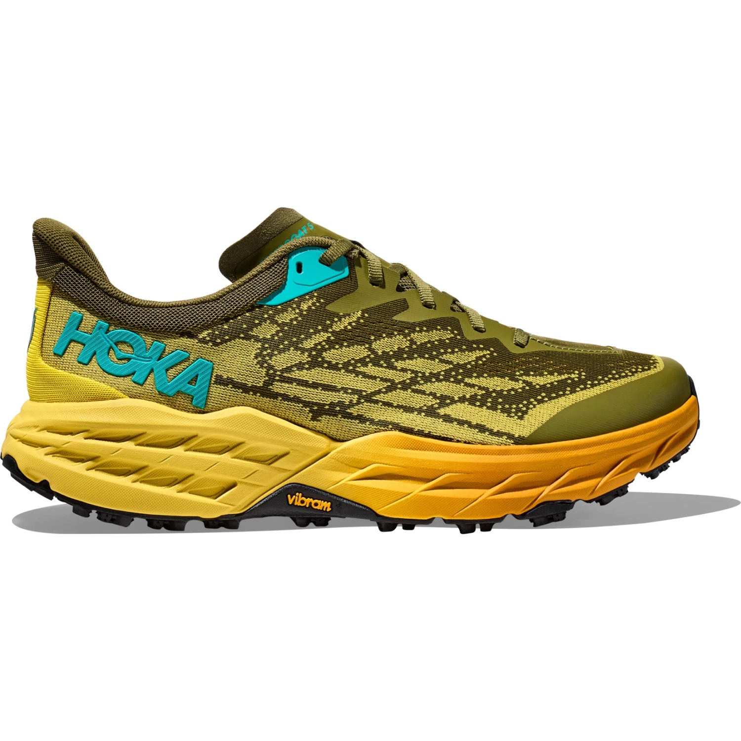 Hoka Speedgoat 5 Hardloopschoenen Heren - Avocado / Passion Fruit 2 Hoka Speedgoat 5 Hardloopschoenen Heren - Avocado / Passion Fruit - Afbeelding 2