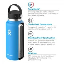 Hydro Flask 32 Oz Wide Mouth Thermofles + Flex Dop - 946 Ml - White -Buitensport Winkel hydro flask 20 oz wide mouth 2 823258 1