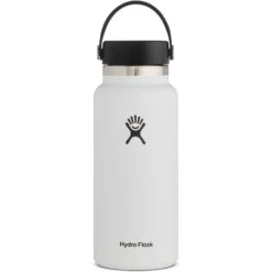 Hydro Flask 32 Oz Wide Mouth Thermofles + Flex Dop - 946 Ml - White