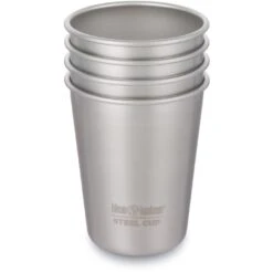 Klean Kanteen Pint Cup Drinkbeker 295ml Set Van 4 - Brushed Stainless