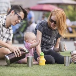 Klean Kanteen Pint Cup Drinkbeker 295ml Set Van 4 - Brushed Stainless -Buitensport Winkel klean kanteen pint cup 296ml 4er pack 5 1180975