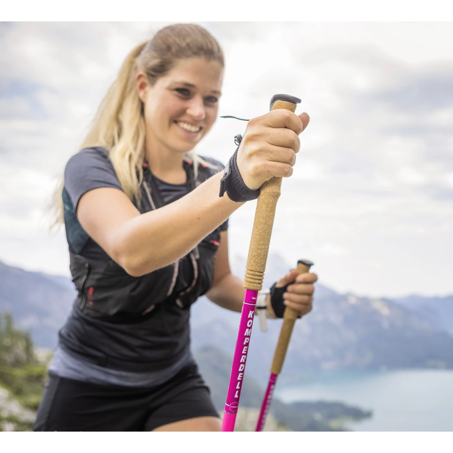 Komperdell Carbon FXP Team Pink Trailrunningstokken (Paar) - Roze 2 Komperdell Carbon FXP Team Pink Trailrunningstokken (Paar) - Roze - Afbeelding 2