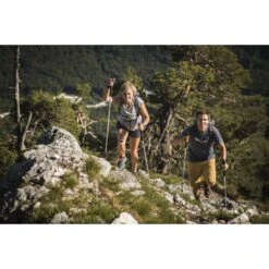 Komperdell Explorer Compact PL Trekkingstokken (Paar) - Zilver/rood -Buitensport Winkel komperdell explorer compact silver red 2 1100409