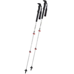 Komperdell Explorer Compact PL Trekkingstokken (Paar) - Zilver/rood