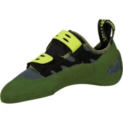 La Sportiva GeckoGym Vegan Klimschoenen - Olive/Neon -Buitensport Winkel la sportiva geckogym vegan climbing shoes olive neon 5 1064503
