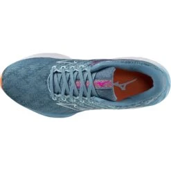 Mizuno Wave Inspire 19 Hardloopschoenen Dames - Provincial Blue / White / Magnificent Magenta -Buitensport Winkel mizuno wave inspire 19 womens running shoes provincial blue white magnificent magenta 7 1399091