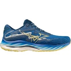 Mizuno Wave Rider 27 Amsterdam Hardloopschoenen Heren - Lapis Blue / Gluten Yellow / Poseidon -Buitensport Winkel mizuno wave rider 27 amsterdam running shoes lapis blue 459c poseidon 6 1503955
