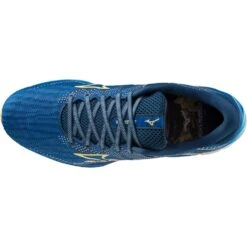 Mizuno Wave Rider 27 Amsterdam Hardloopschoenen Heren - Lapis Blue / Gluten Yellow / Poseidon -Buitensport Winkel mizuno wave rider 27 amsterdam running shoes lapis blue 459c poseidon 8 1503957