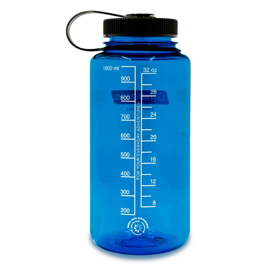 Nalgene Wide Mouth Sustain Drinkfles - 1l - Blauw 2 Nalgene Wide Mouth Sustain Drinkfles - 1l - Blauw - Afbeelding 2