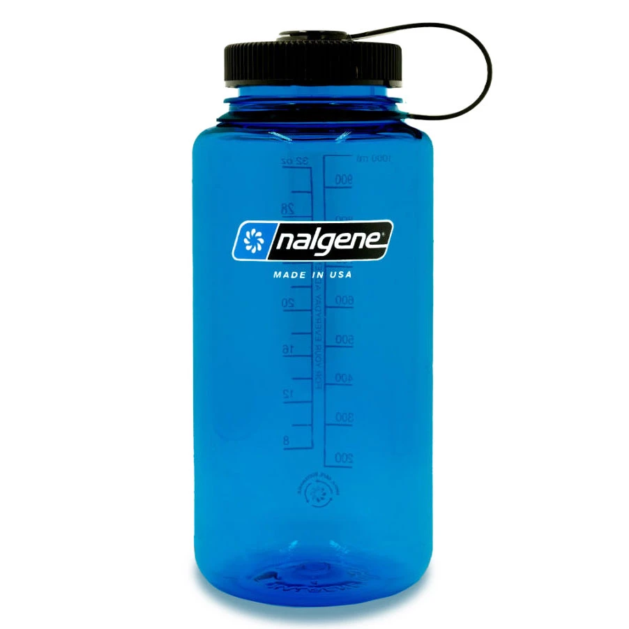 Nalgene Wide Mouth Sustain Drinkfles - 1l - Blauw 1 Nalgene Wide Mouth Sustain Drinkfles - 1l - Blauw