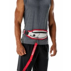 Nathan Sports K9 Runner's Waistbelt With Leash - Large - Vapor Blue/Lollipop -Buitensport Winkel nathan sports k9 runners large waistbelt with leash vapor blue lollipop 6 1028657