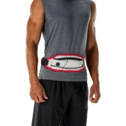 Nathan Sports K9 Runner's Waistbelt With Leash - Large - Vapor Blue/Lollipop -Buitensport Winkel nathan sports k9 runners large waistbelt with leash vapor blue lollipop 7 1028658