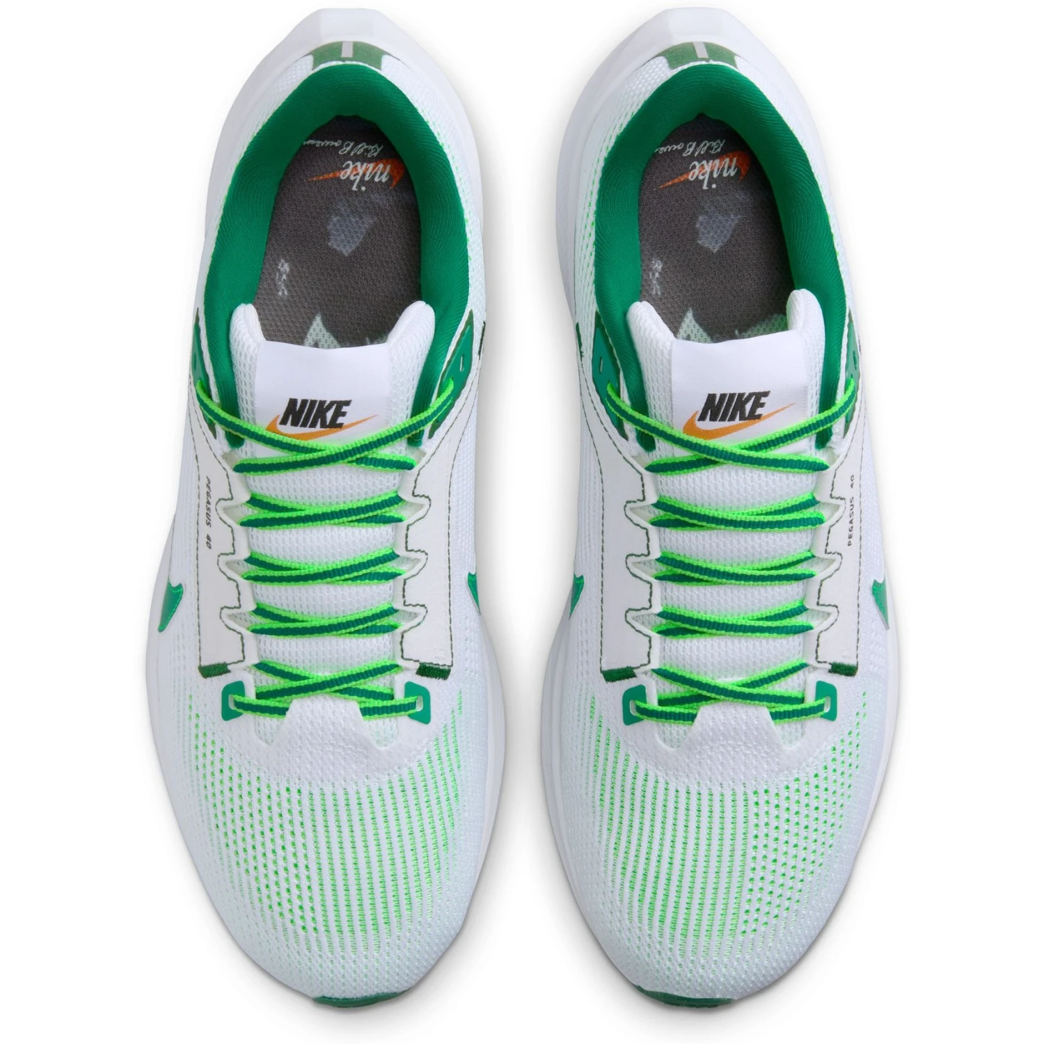 Nike Air Zoom Pegasus 40 Hardloopschoenen Heren - White/malachite-fir-green Stri FJ0329-100 4 Nike Air Zoom Pegasus 40 Hardloopschoenen Heren - White/malachite-fir-green Stri FJ0329-100 - Afbeelding 4