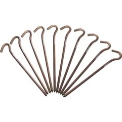 Nordisk Aluminium Skewer Pegs Tentharing - Chocolate - 10 St.