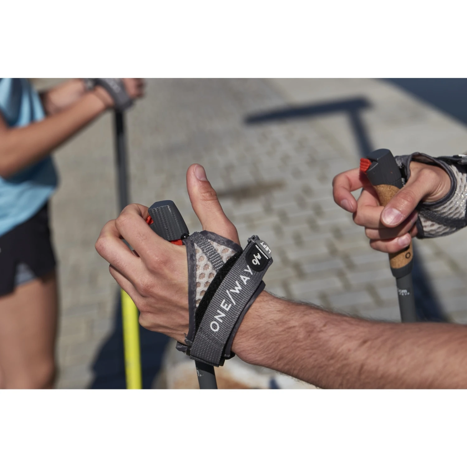 ONE WAY Team Vario MAG - Nordic Walking Stokken (Paar) - Asphalt/blue 4 ONE WAY Team Vario MAG - Nordic Walking Stokken (Paar) - Asphalt/blue - Afbeelding 4