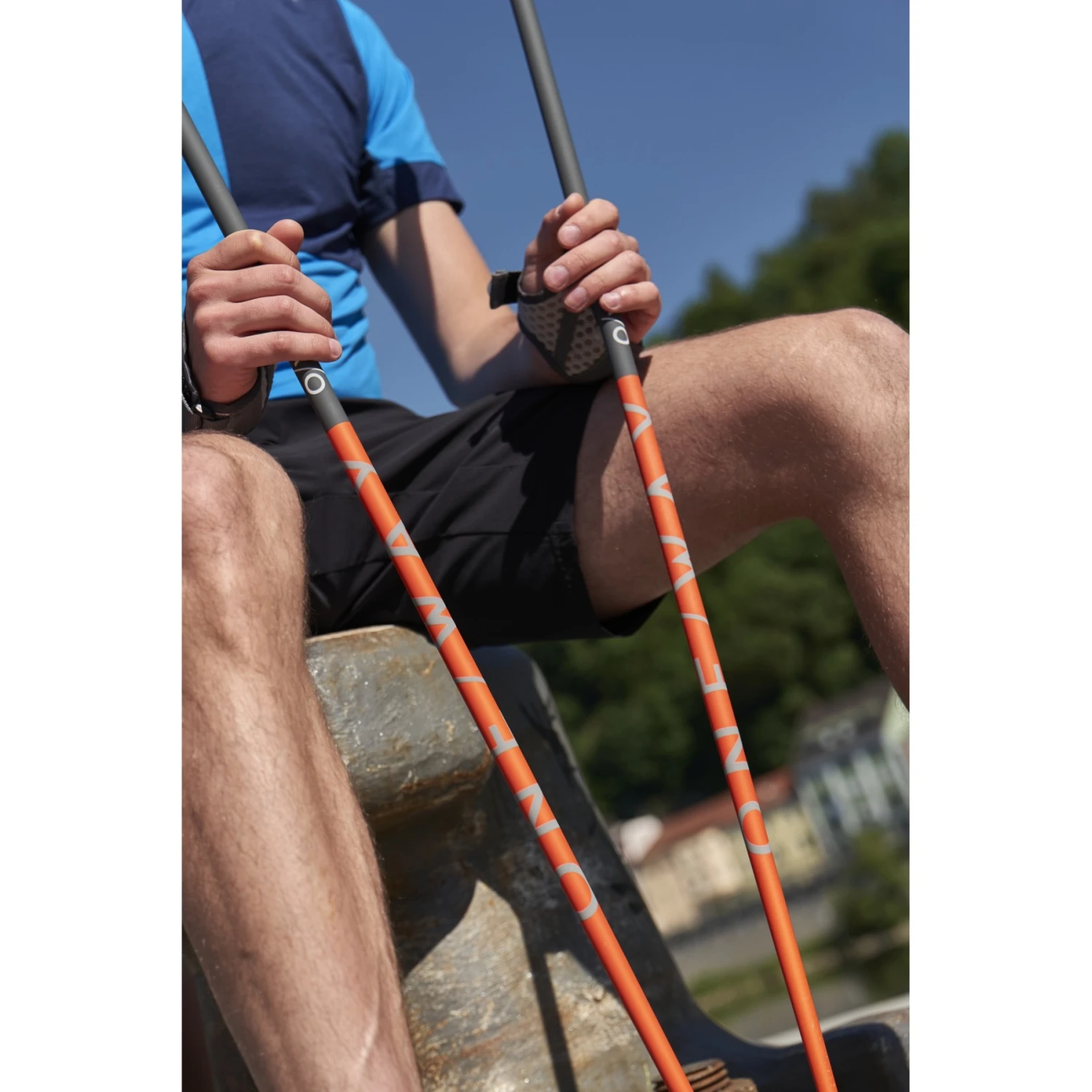 ONE WAY Team Vario MAG - Nordic Walking Stokken (Paar) - Asphalt/blue 5 ONE WAY Team Vario MAG - Nordic Walking Stokken (Paar) - Asphalt/blue - Afbeelding 5