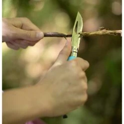 Opinel Mes No 08 Outdoor - Roestfvrij - Red/brown -Buitensport Winkel opinel knife no 08 outdoor stainless blue grey 2 1504109