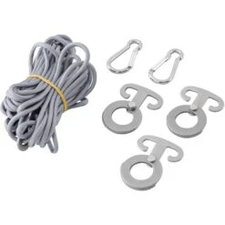 Outwell Touw Met Haak Voor HookTrack - Zwart / Grijs