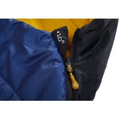 Nordisk Puk +10 Curve XL Sleeping Bag - True Navy/mustard Yellow/black -Buitensport Winkel puk plus 10 curve 110326 16 17 nordisk sleeping bag true navy mustard yellow black 08 991525
