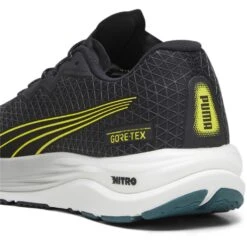 Puma Velocity NITRO 2 GORE-TEX® Hardloopschoenen Heren - Puma Black-Malachite-Yellow Burst -Buitensport Winkel puma velocity nitro 2 gore tex mens running shoes puma black malachite yellow burst 6 1503507
