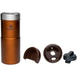 Stanley NEVERLEAK Thermobeker - 0.35l - Maple -Buitensport Winkel stanley neverleak insulated travel mug 0 35l maple 1 1504337
