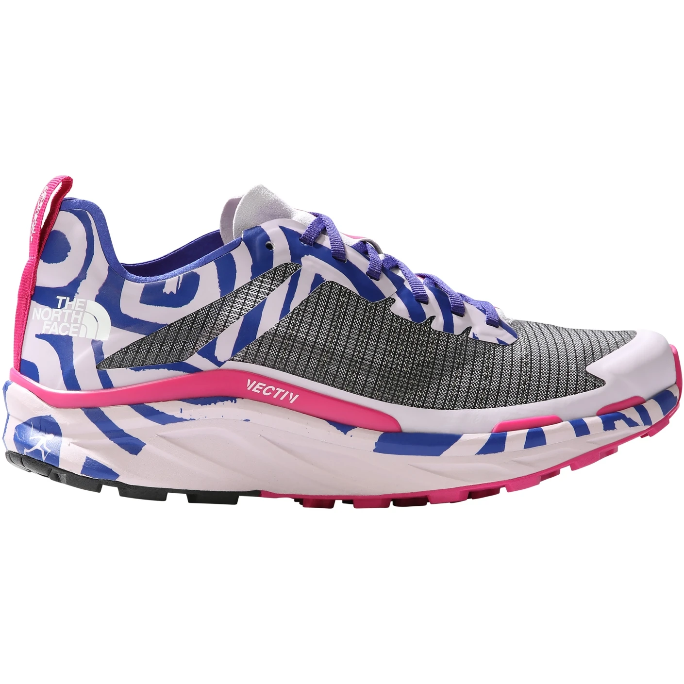The North Face TNF X Elvira VECTIV™ Infinite Trail Running Schoenen Dames - Lapis Blue Fernando Elvira Collab Print/Lavender Fog 4 The North Face TNF X Elvira VECTIV™ Infinite Trail Running Schoenen Dames - Lapis Blue Fernando Elvira Collab Print/Lavender Fog - Afbeelding 4
