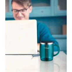 THERMOS® TC Desktop Cup 0.35L Thermo Mok - Rookgrijs Gepolijst -Buitensport Winkel thermos 4059256035 desktop mug a 1491463