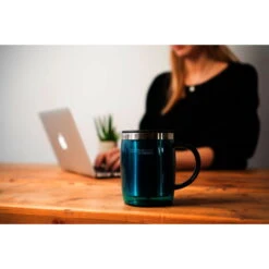THERMOS® TC Desktop Cup 0.35L Thermo Mok - Rookgrijs Gepolijst -Buitensport Winkel thermos 4059256035 desktop mug g 1491462