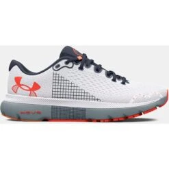 Under Armour UA HOVR™ Infinite 4 Hardloopschoenen Heren - Wit/Harbor Blue/After Burn -Buitensport Winkel under armour mens ua hovr infinite 4 running shoes white harbor blue after burn 3 1449784