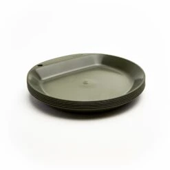 Wildo Camper Plate Flat - 6 Pieces - Olive